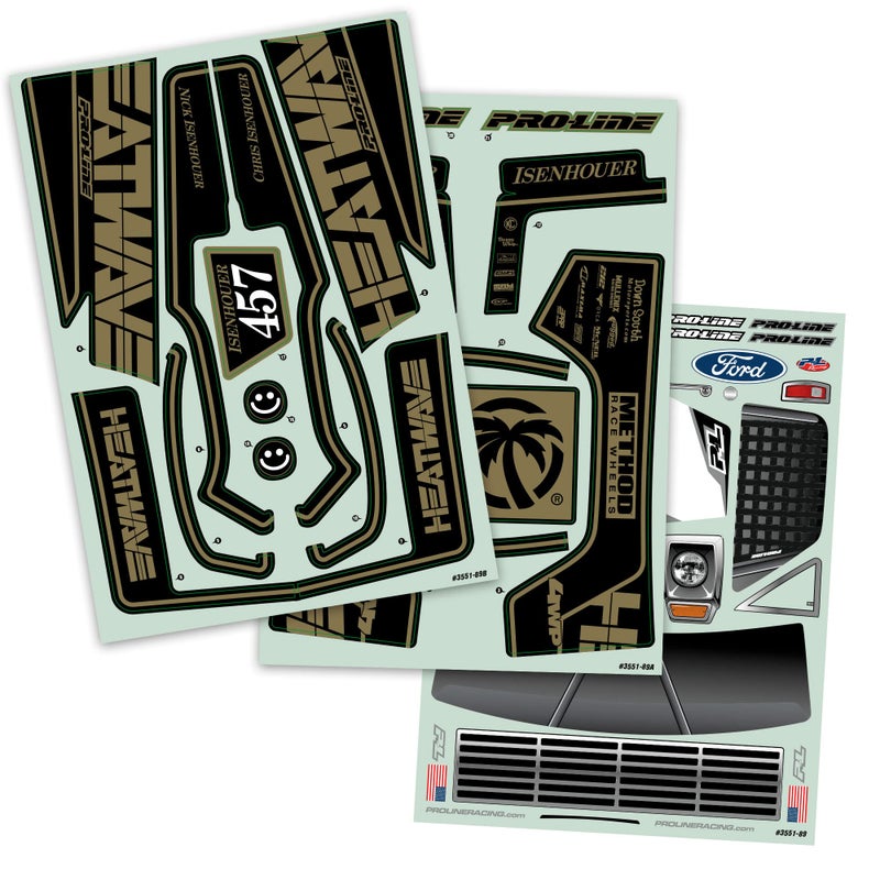 Pro-Line Racing Pre-Cut 1967 Ford F-100 Black Body for SC PRO355118 Car/Truck Bodies Wings & Decals - Image 2